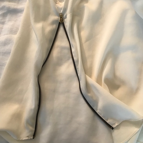 Silk Topshop Zipper Top! - Picture 3 of 5